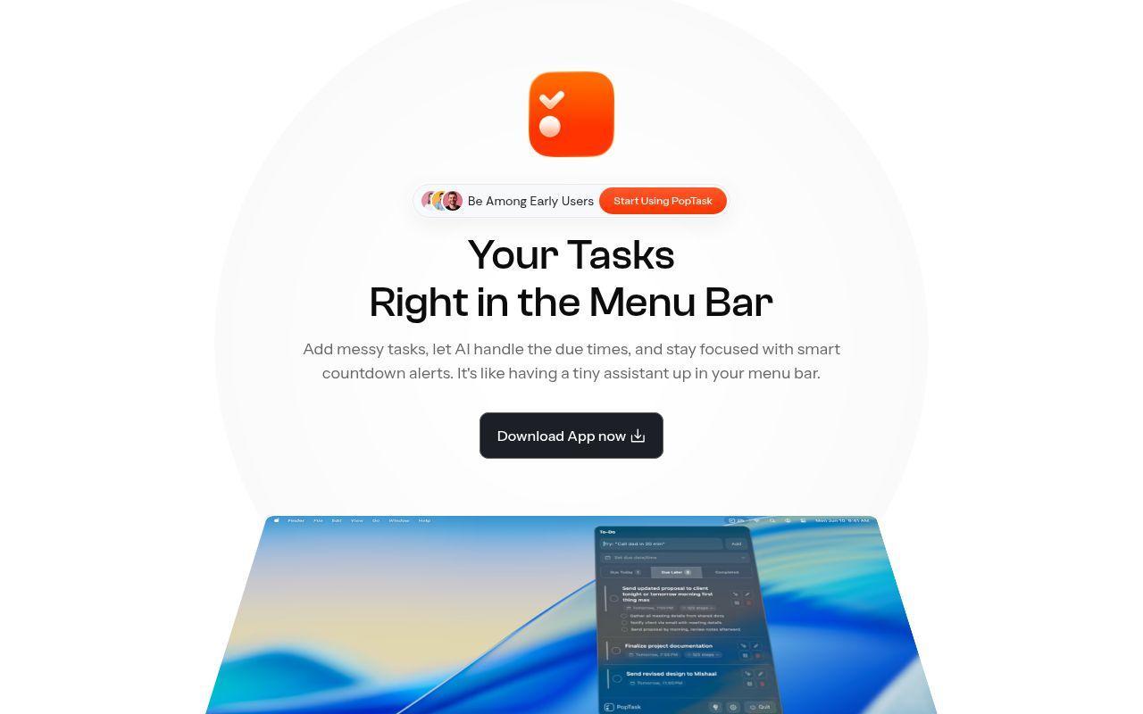 PopTask screenshot